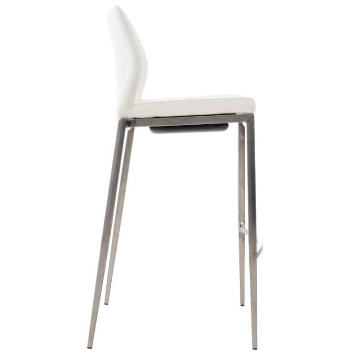 Barhocker Matola Kunstleder edelstahl