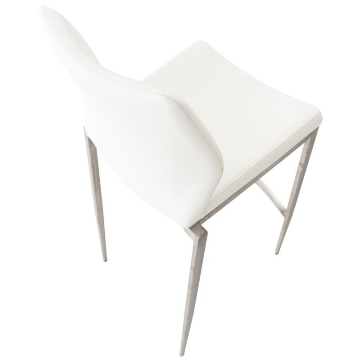 Barhocker Matola Kunstleder edelstahl
