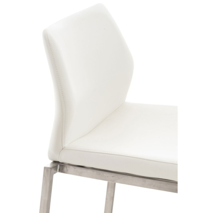Barhocker Matola Kunstleder edelstahl