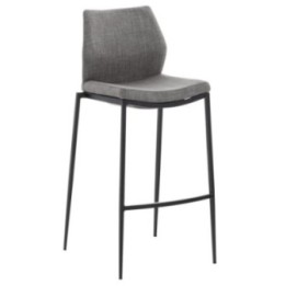 Barhocker Matola Stoff schwarz