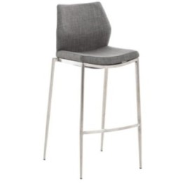 Barhocker Matola Stoff edelstahl