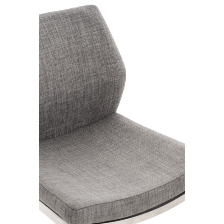 Barhocker Matola Stoff edelstahl