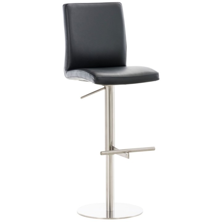 2er Set Barhocker Cadiz Kunstleder edelstahl