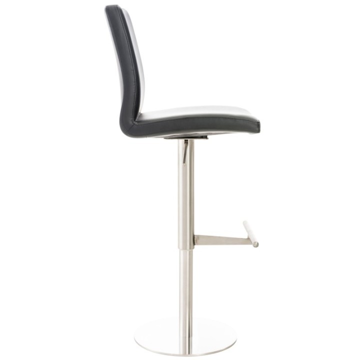 2er Set Barhocker Cadiz Kunstleder edelstahl