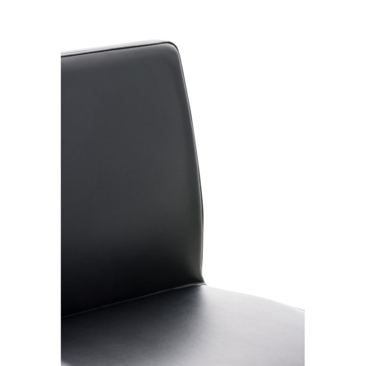 2er Set Barhocker Cadiz Kunstleder edelstahl
