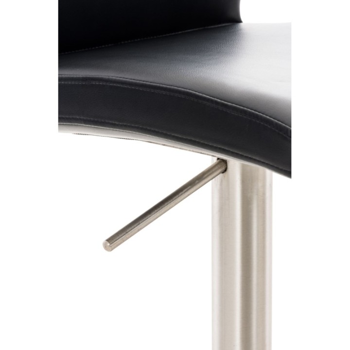 2er Set Barhocker Cadiz Kunstleder edelstahl