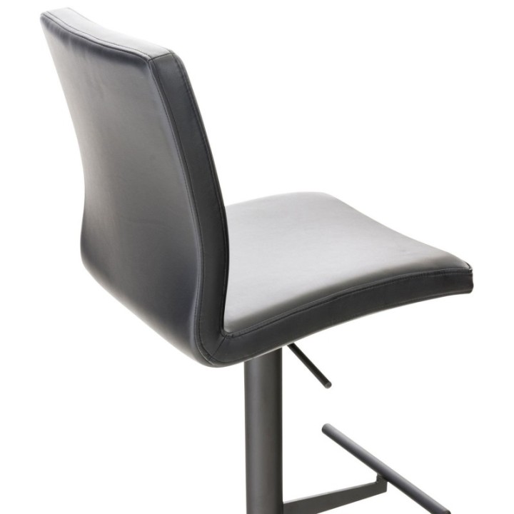 2er Set Barhocker Cadiz Kunstleder schwarz
