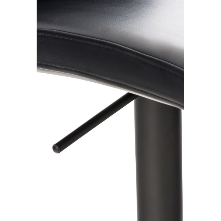 2er Set Barhocker Cadiz Kunstleder schwarz
