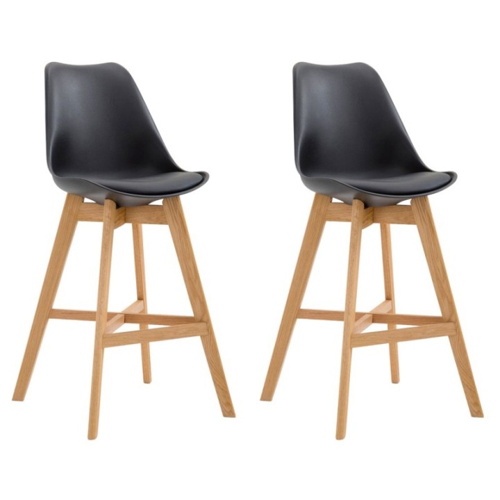 2er Set Barhocker Cannes Kunststoff natura