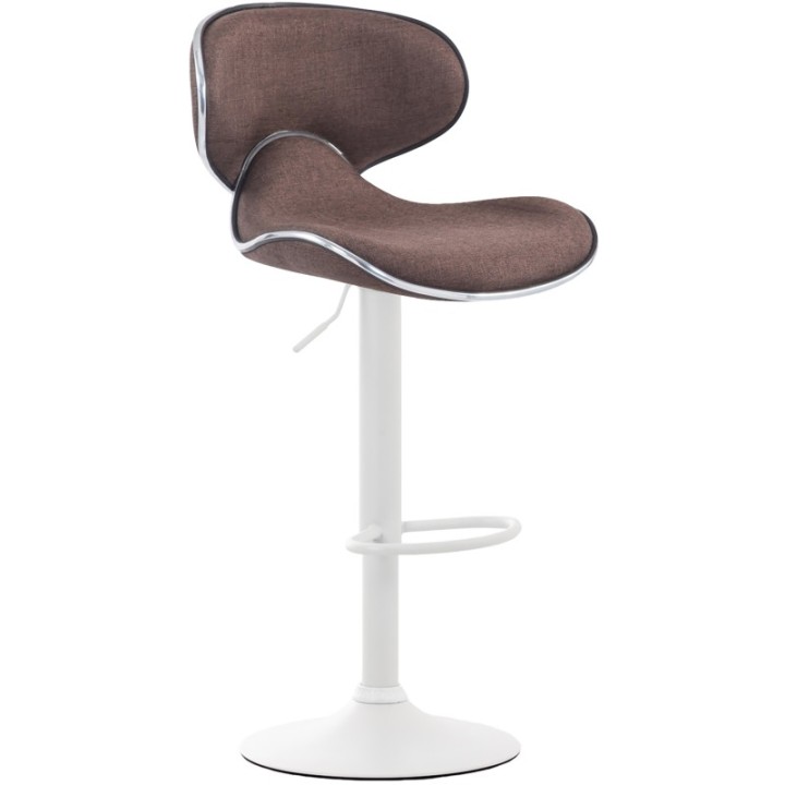 Barhocker Las Vegas V2 Stoff  weiß