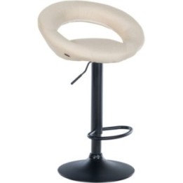 Barhocker Olinda Stoff schwarz