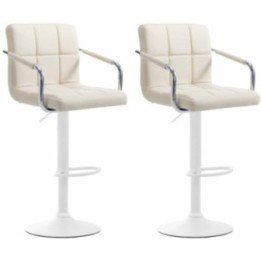 2er Set Barhocker Lucy V2 weiß