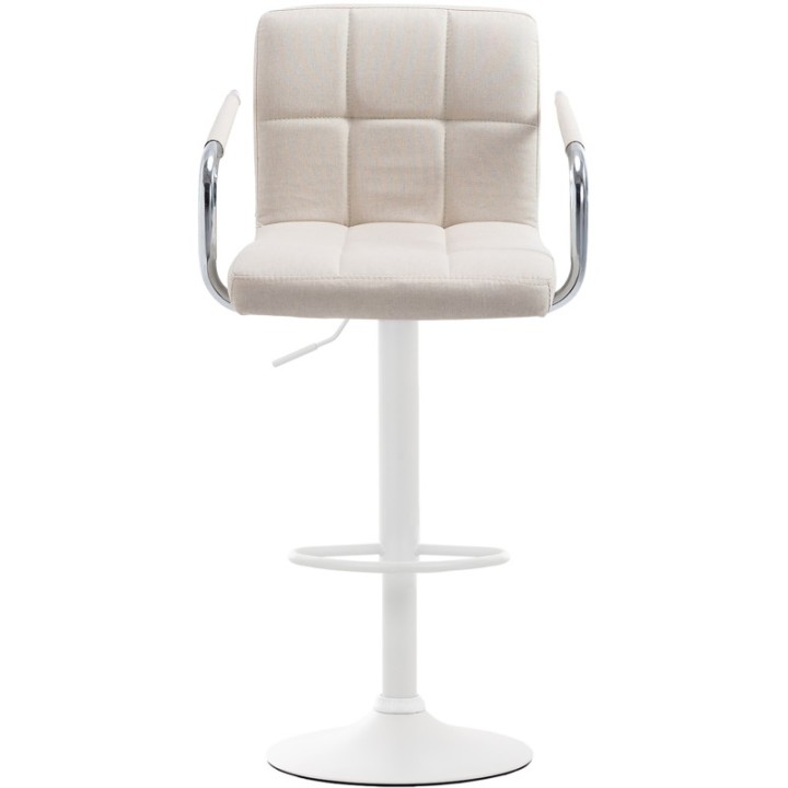 2er Set Barhocker Lucy V2 Stoff weiß