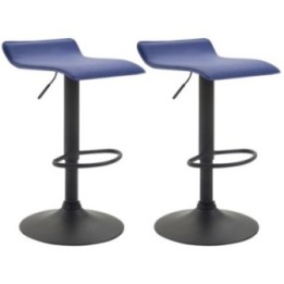 2er Set Barhocker Dyn V2 Kunstleder schwarz