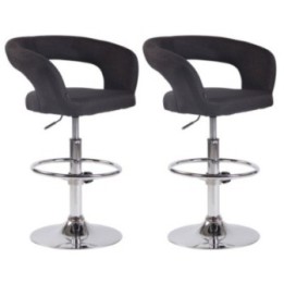 2er Set Barhocker Jaen Stoff