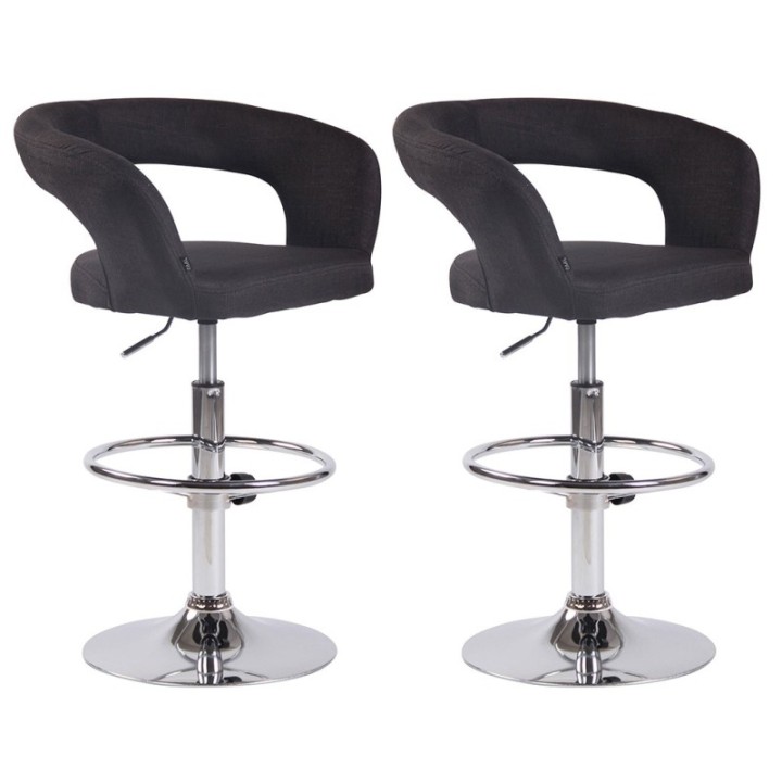 2er Set Barhocker Jaen Stoff