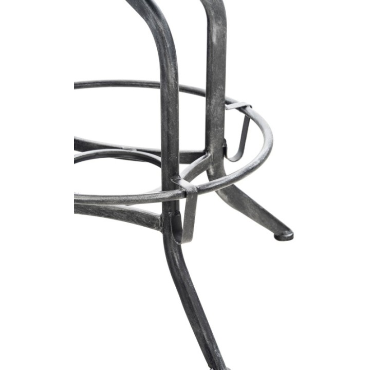 Barhocker Avadi Vintage Kunstleder antik-silber