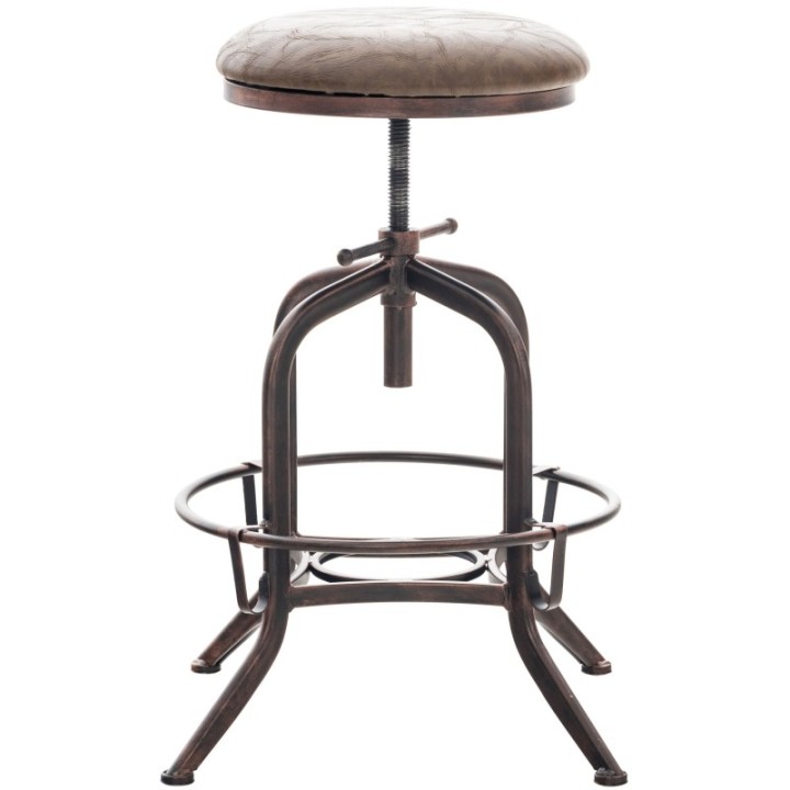 Barhocker Avadi Vintage Kunstleder bronze