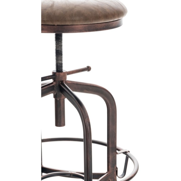 Barhocker Avadi Vintage Kunstleder bronze