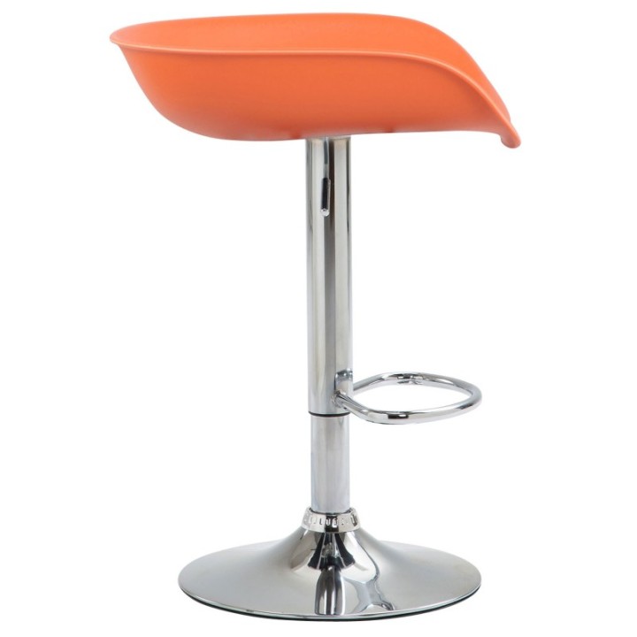 Barhocker Anaheim Kunststoff chrom