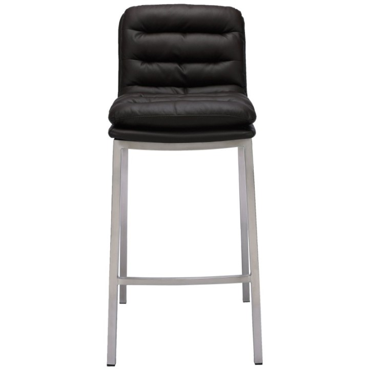 Barhocker Dundalk Kunstleder edelstahl