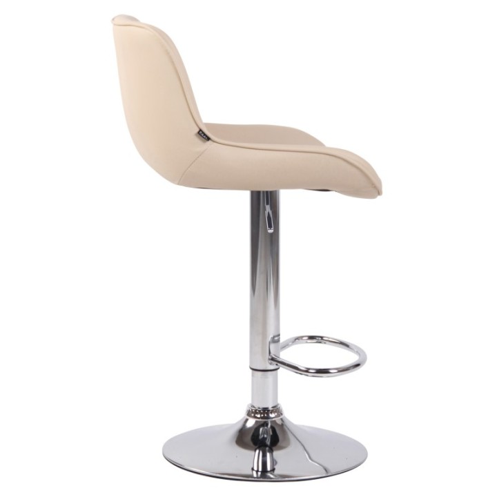 Barhocker Lentini Kunstleder chrom