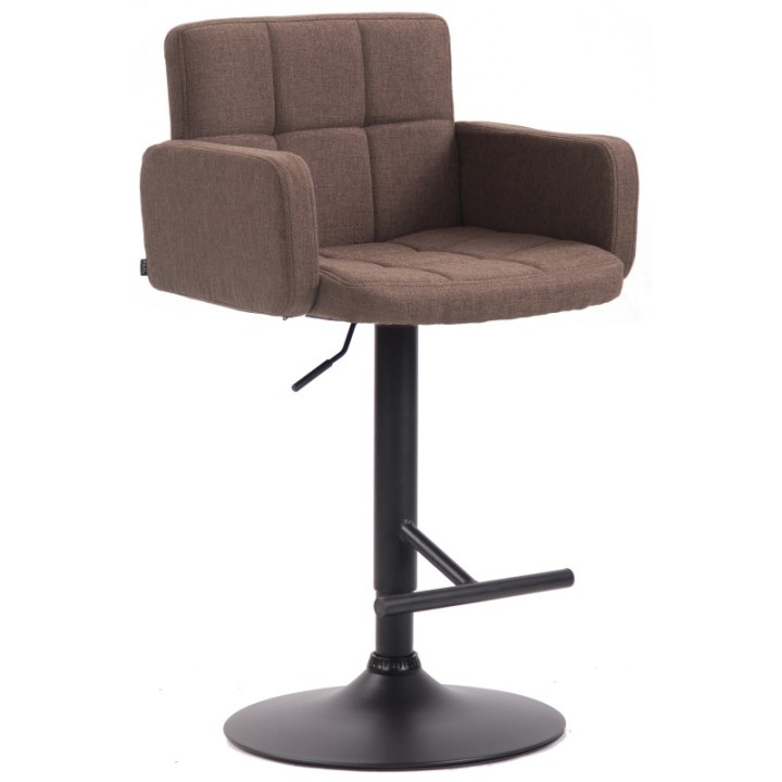 Barhocker Los Angeles, Stoff schwarz