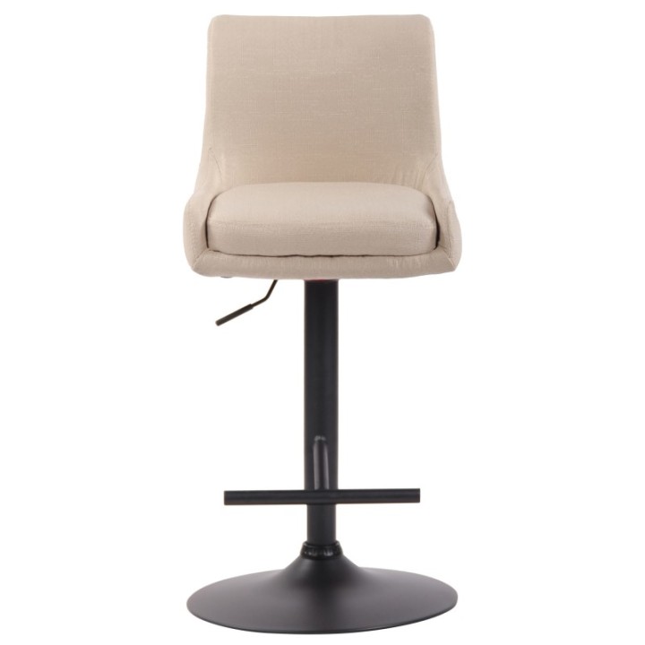 Barhocker Club Stoff schwarz