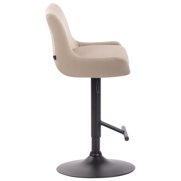 Barhocker Club Stoff schwarz
