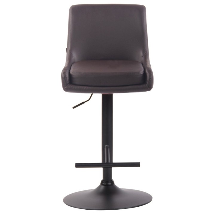 Barhocker Club Kunstleder schwarz