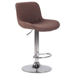 Barhocker Lentini Stoff chrom
