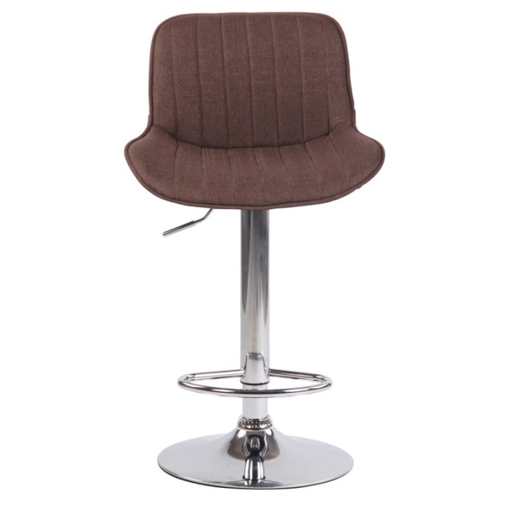 Barhocker Lentini Stoff chrom