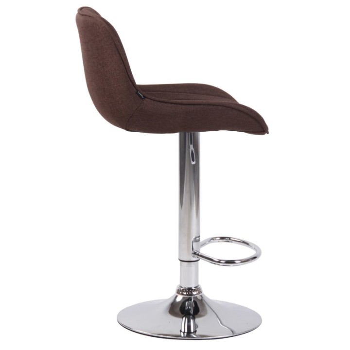 Barhocker Lentini Stoff chrom