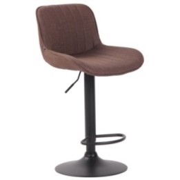 Barhocker Lentini Stoff schwarz