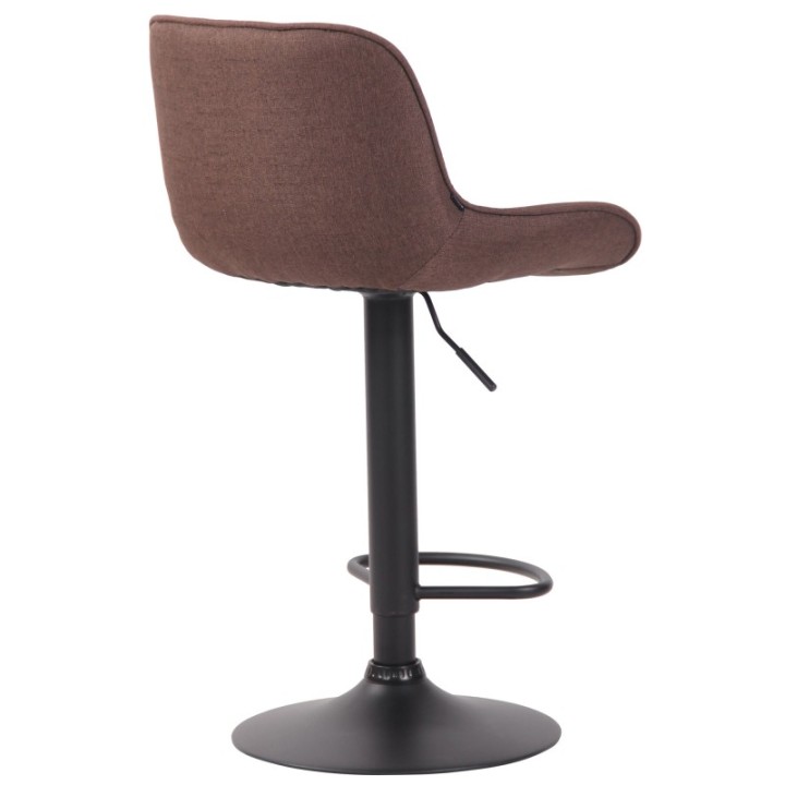Barhocker Lentini Stoff schwarz