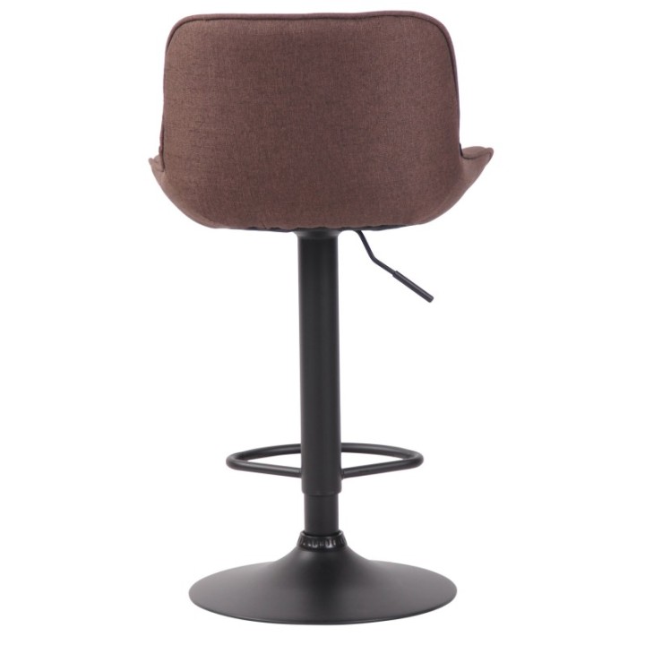 Barhocker Lentini Stoff schwarz