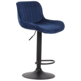 Barhocker Lentini Samt schwarz