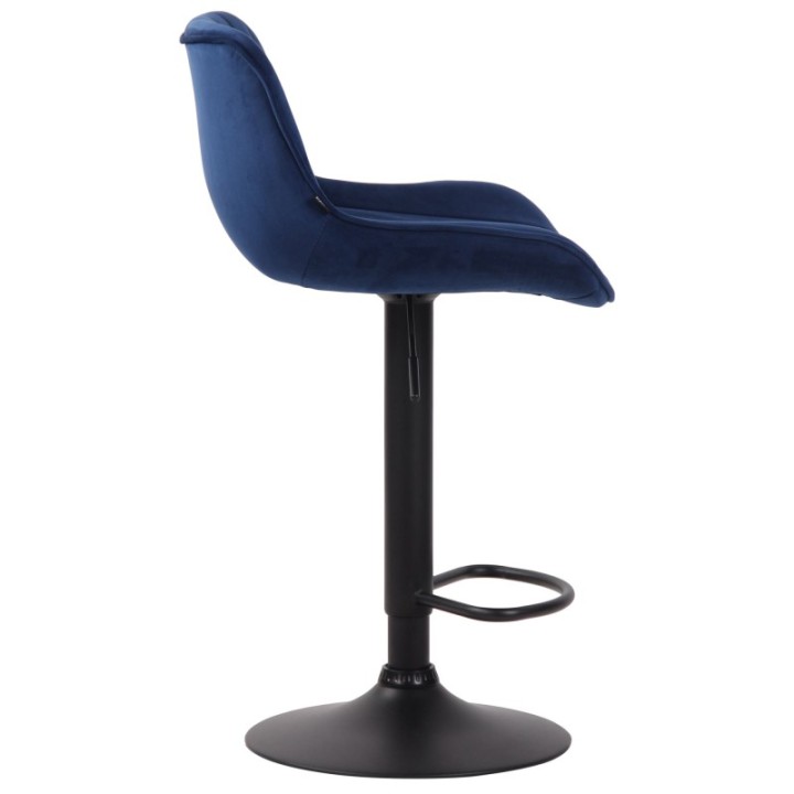 Barhocker Lentini Samt schwarz
