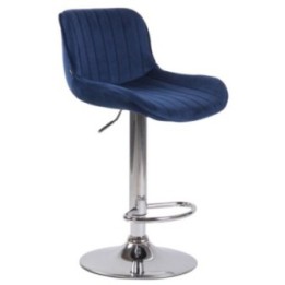 Barhocker Lentini Samt chrom