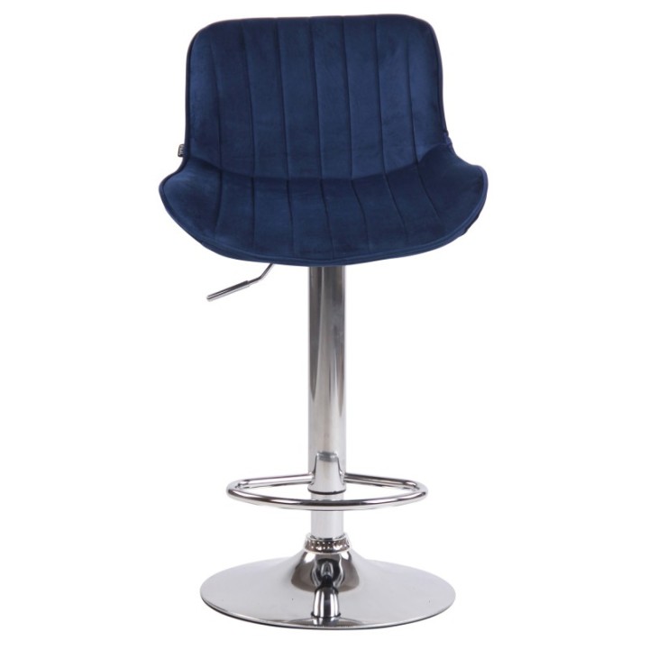 Barhocker Lentini Samt chrom