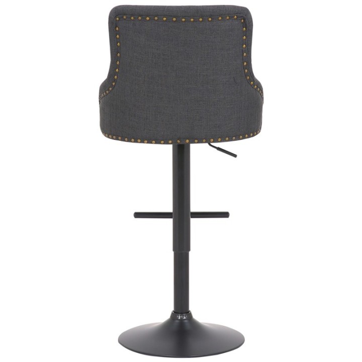 2er Set Barhocker Werne Stoff schwarz