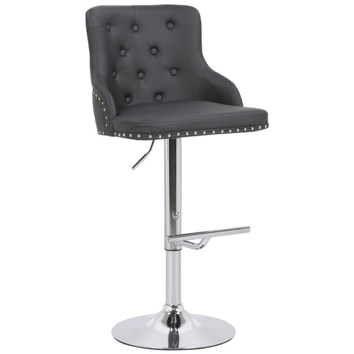 2er Set Barhocker Werne Kunstleder chrom