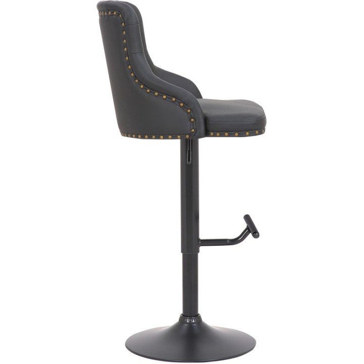 2er Set Barhocker Werne Kunstleder schwarz
