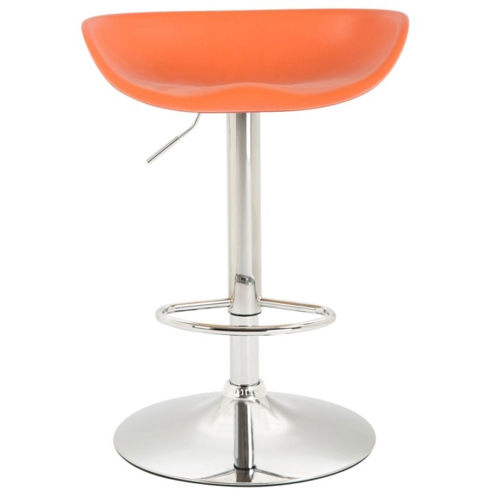 4er Set Barhocker Anaheim Kunststoff chrom