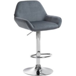 Barhocker Braga Samt chrom