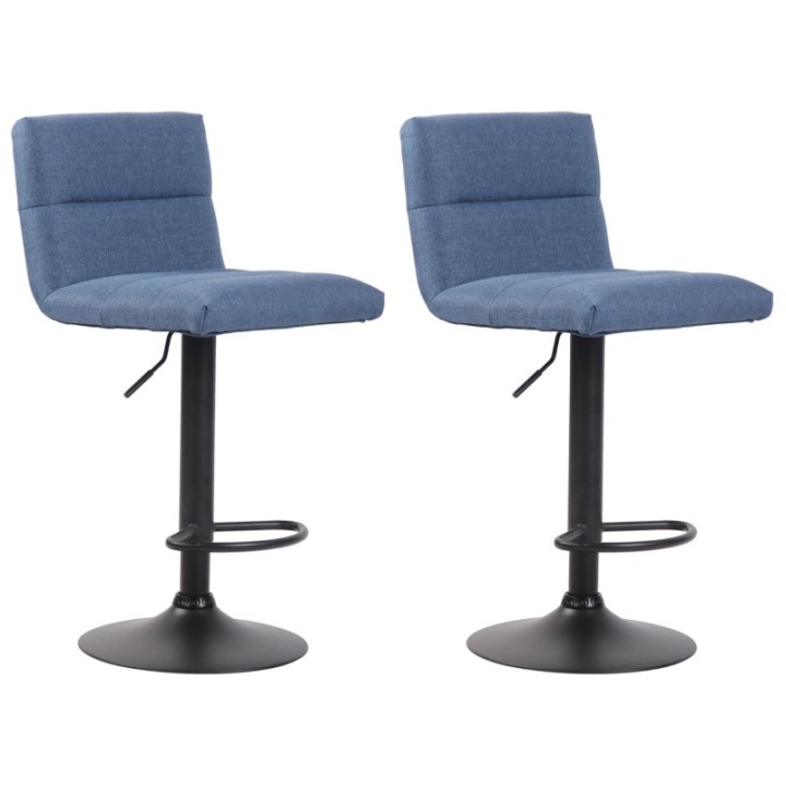 2er Set Barhocker Limerick Stoff schwarz 