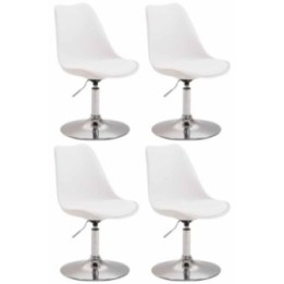 4er Set Esszimmerstühle Maverick C Kunststoff