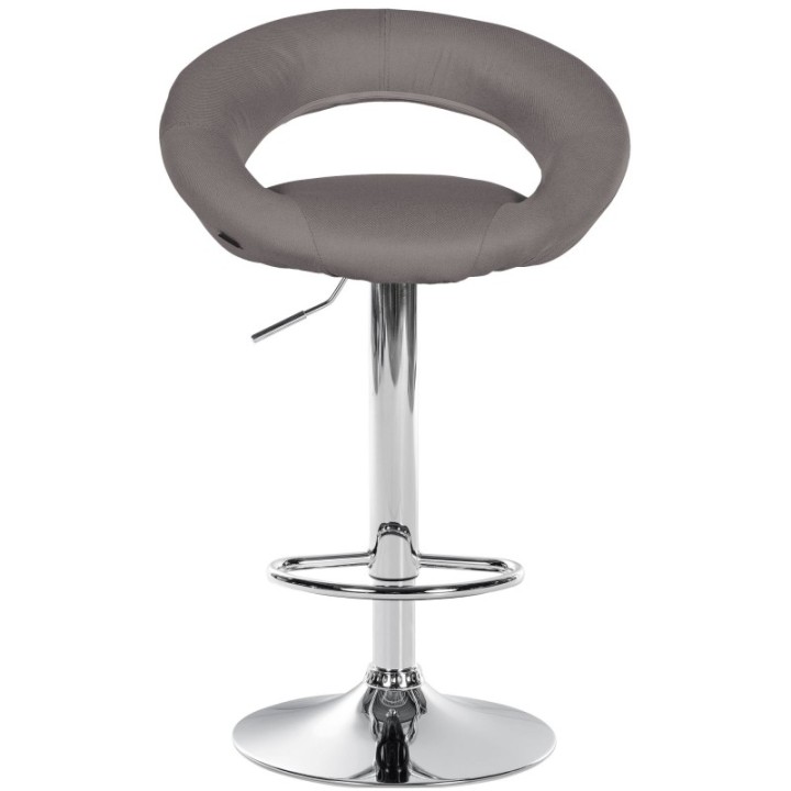 2er Set Barhocker Olinda Stoff Chrom