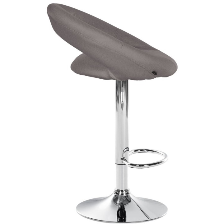 2er Set Barhocker Olinda Stoff Chrom