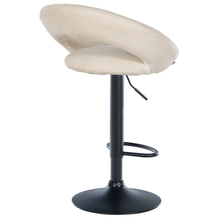 2er Set Barhocker Olinda Stoff schwarz